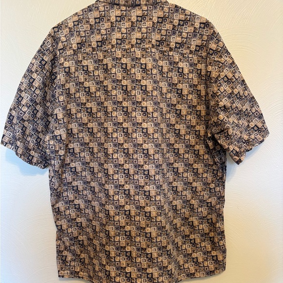 Hollis River XL Men's Button Front Short Sleeve Shirt Geometric Patterns - Picture 7 of 7